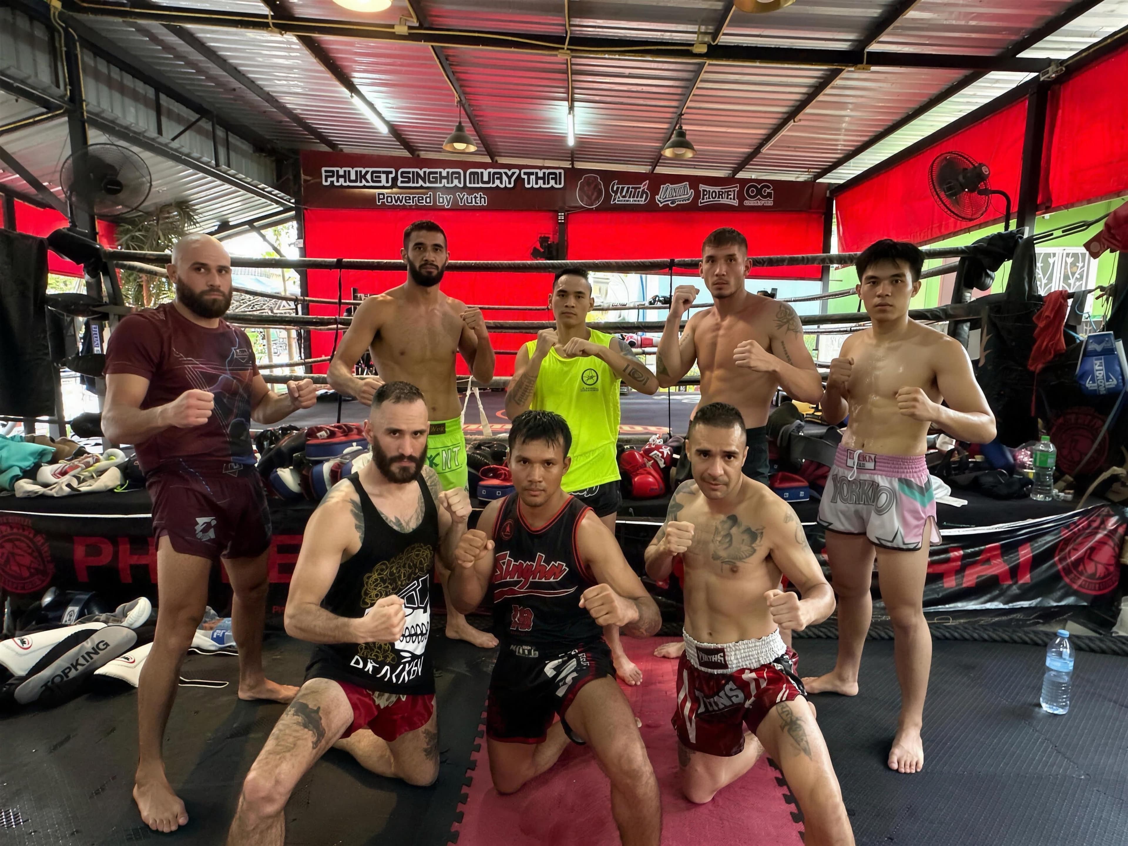 Fighter beim Training, Singha Muay Thai Gym Phuket